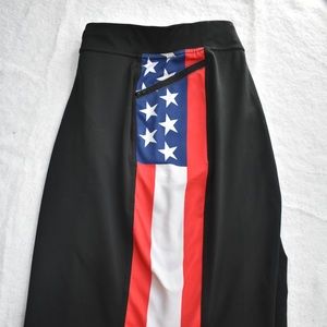 Men’s Large American Flag Regular Hylete Shorts